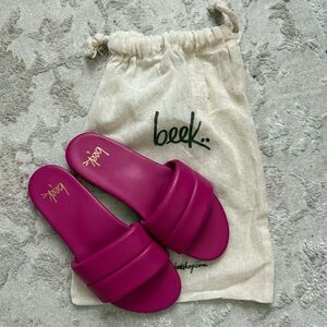 Beek Fuchsia Slide Sandals